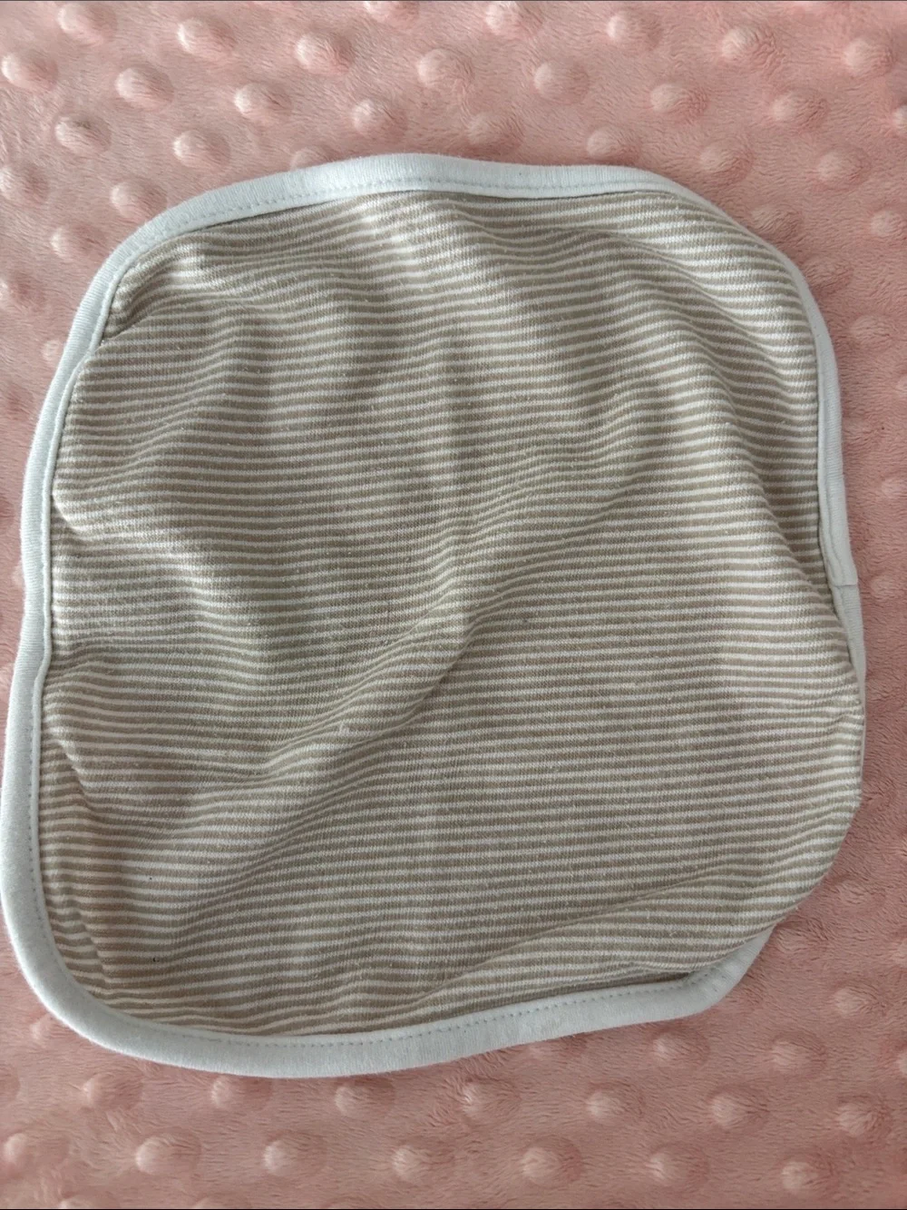 Carter's Neutral Tan & White Baby Washcloths